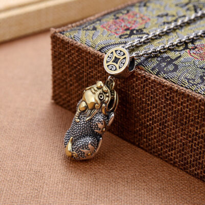 Men's Sterling Silver Pixiu Pendant