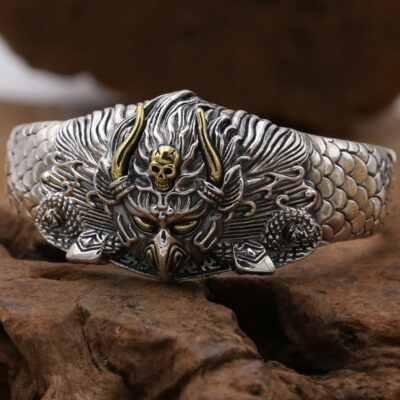 Vintage Dapeng Bird Wide Open Cuff Bracelet