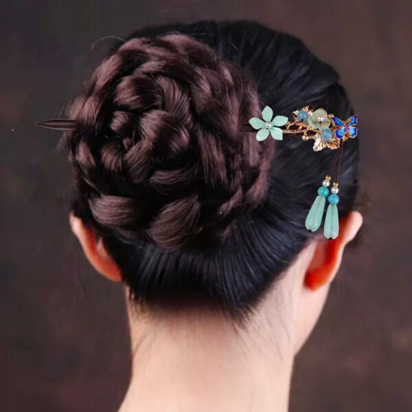 2FlowerEnamelButterfly2TasselHairpin.jpg 2FlowerEnamelButterfly2TasselHairpin.jpg