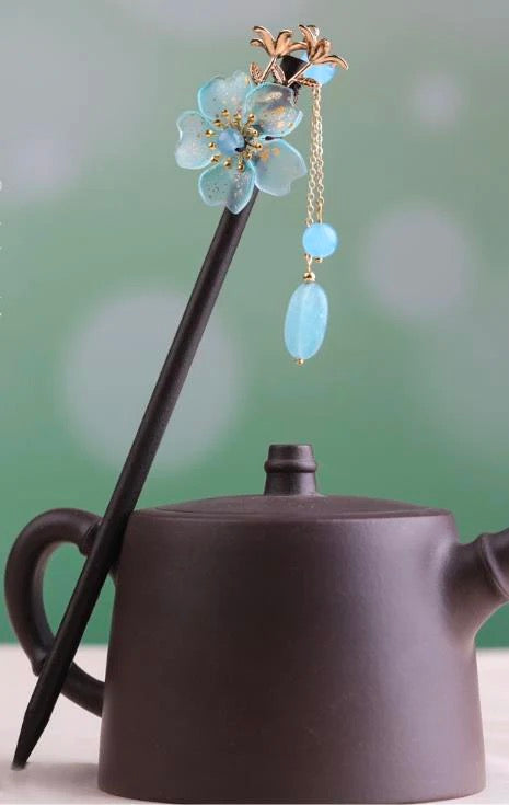 BlueFlower2BlueBeadTasselHairpin.jpg