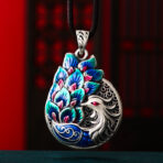 BluePeacockDropletEnamelPendant.jpg