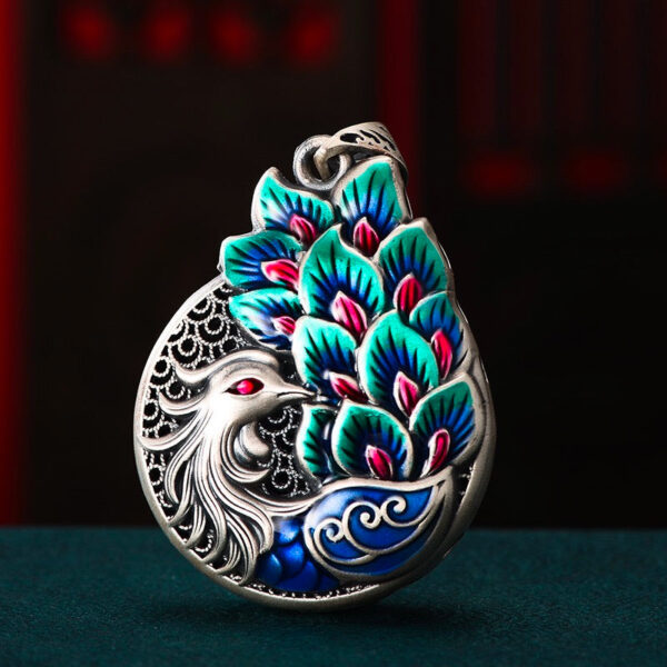 BluePeacockDropletHollowEnamelPendant.jpg