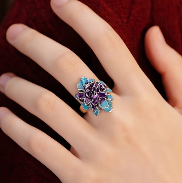 Bluepurpleenamelpeonyflowerring_handcrafted925silverstatementring-1.jpg