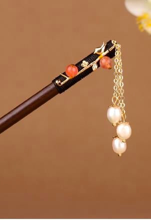BranchRedPearl3WhitePearlTasselHairpin-Wood.jpg