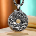 CarpLotusHollowRoundPendant-SterlingSilver.jpg