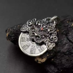 ChineseFengShuiPiXiuandCoinNecklace_SilverBaguaDesign.png