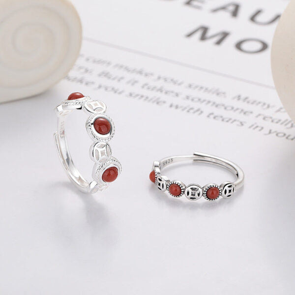 ChineseLuckyCoinRedAgateRing_925SterlingSilverAdjustableWealthRing.jpg