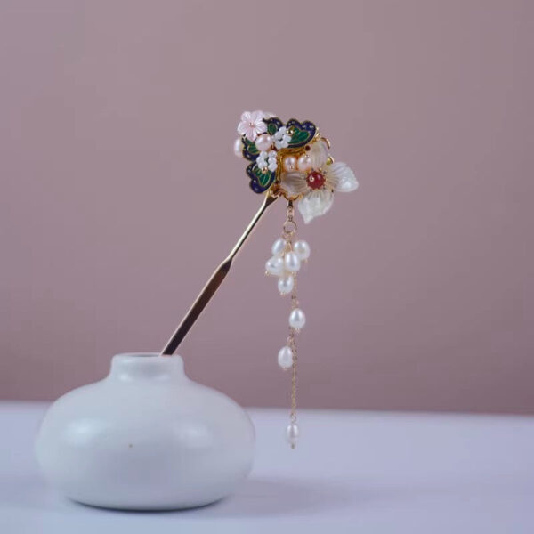 CloisonneButterflyWhiteFlowerPearlHairpin-Alloy.jpg