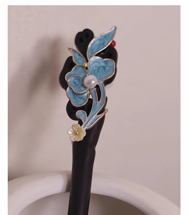 ElegantHanfuHairpin_EbonyWoodButterflywithCloisonneCraftforUpdos.jpg