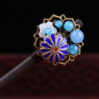 EnamelShellFlowerwithChrysanthemum5BeadsHairpin.jpg