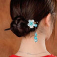 Flower6BlueBeadsTasselHairpin.jpg