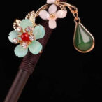 FlowerRedAgateJasperTasselHairpin-Wood.jpg