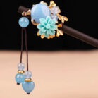 FlowerSapphireBranch7BeadsTasselHairpin-Wood.jpg