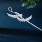 FlyingCraneFrostedHairpin-Silver.jpg