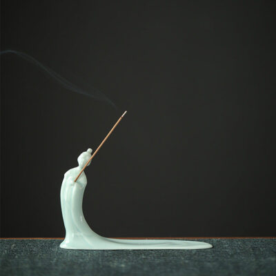 Chinoiserie Celadon Ceramic Incense Stove