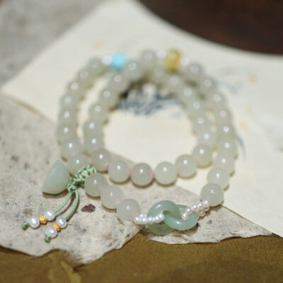 Potala Palace Jade Pearl Jasper Bracelet