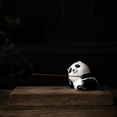 Creative Ceramic Panda Thread Incense Holder