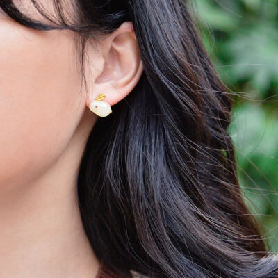 Hetian Jade Rabbit Earrings