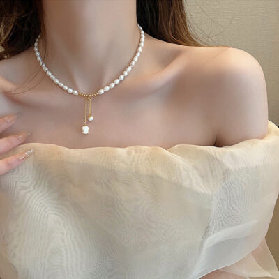 Linglan Flower Freshwater Pearl Necklace