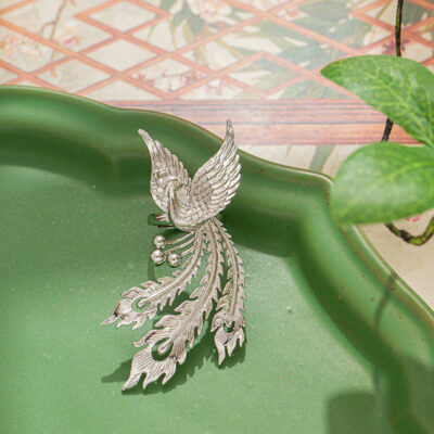Sterling Silver Retro Chinese Phoenix Open Ring