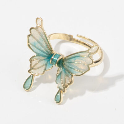 Chinoiserie Immortal Butterfly Adjustable Ring