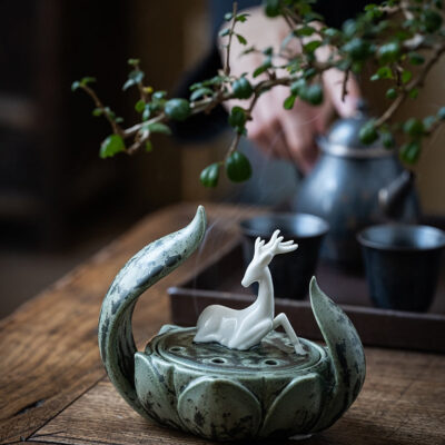 Chinoiserie Indoor Ceramic Aromatherapy Stove