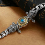 PiXiu12ZodiacBlueTurquoiseRotableBracelet.jpg