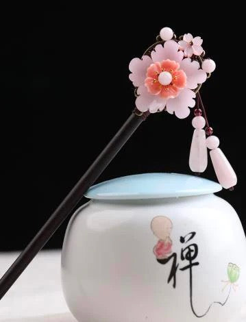 PinkFlower9BeadsTasselHairpin-Wood.jpg