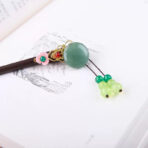 PinkFlowerJadeBeadsTasselHairpin-Wood.jpg