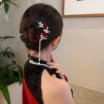 RedRosePearlFringeU-shapedHairpin.jpg