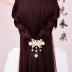 RetroChineseButterfly6Beads4flowerHairClip.jpg