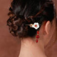 ShellFlower7RedAgateTasselHairpin.jpg
