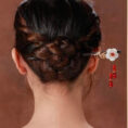 ShellFlower7RedAgateTasselHairpin-Wood.jpg