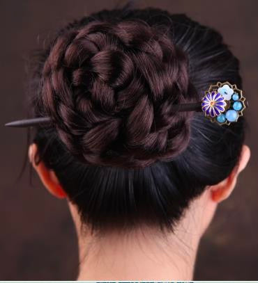 ShellFlowerwithChrysanthemum5BeadsHairpin-Enamel.jpg
