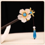 WhiteFlower3BluePearlBlueJadeChalcedonyTasselHairpin.jpg