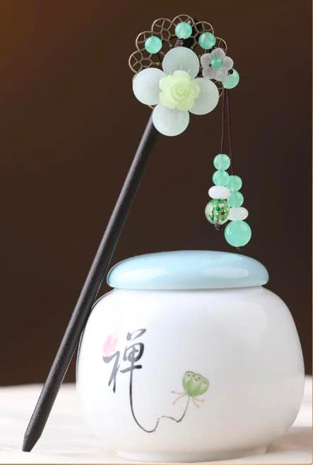 WhitePeony10ColorBeadsTasselHairpin-Wood.jpg