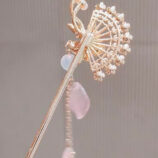 fanshaped2pinkbeadtasselhairpin.jpg