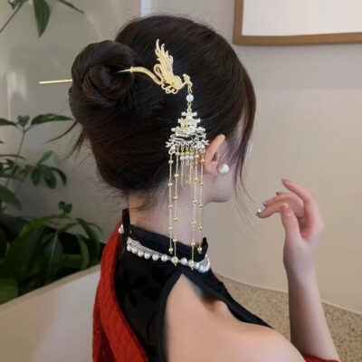 Phoenix Hanfu Step Shake Kanzashi Hairpin