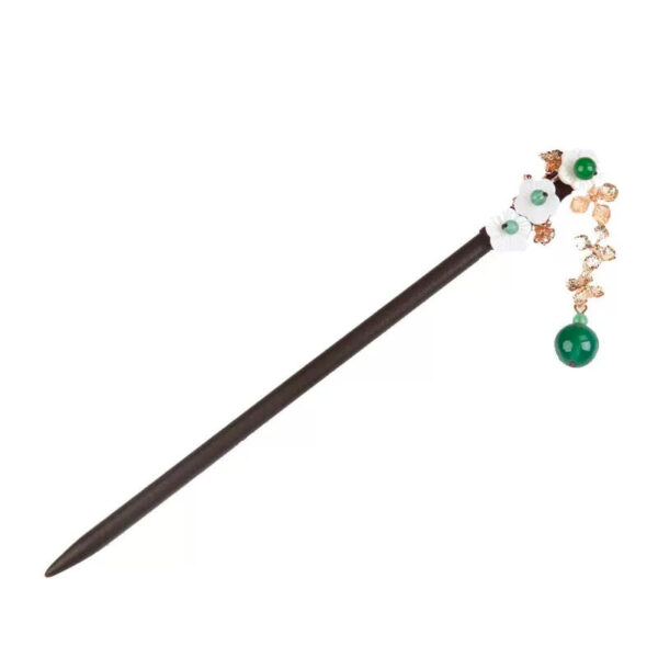 whiteflowers4emeraldtasselhairpin-wood.jpg